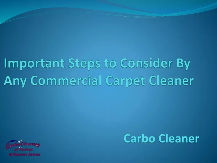 carbo cleaner