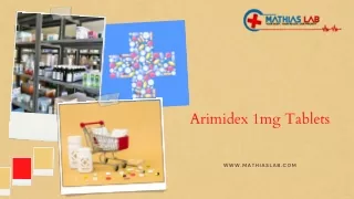arimidex 1mg tablets