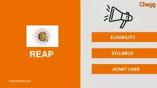 Rajasthan Engineering Admission Process (REAP)