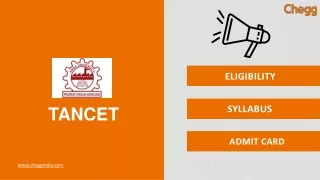 Tamilnadu Common Entrance Test (TANCET)