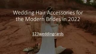 Best Wedding Hair Accessories for the Brides in 2022
