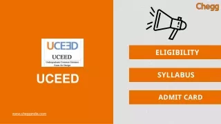 Undergraduate Common Entrance Examination for Design (UCEED)