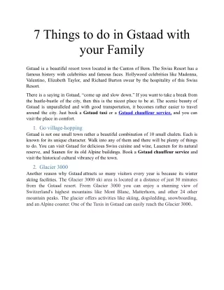 7 things to do in gstaad with your family