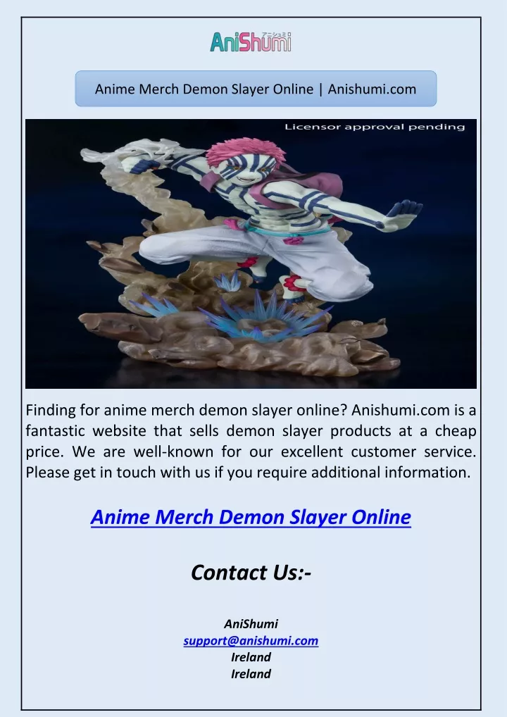 anime merch demon slayer online anishumi com