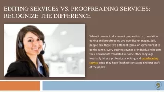 editing services vs proofreading services recognize the difference