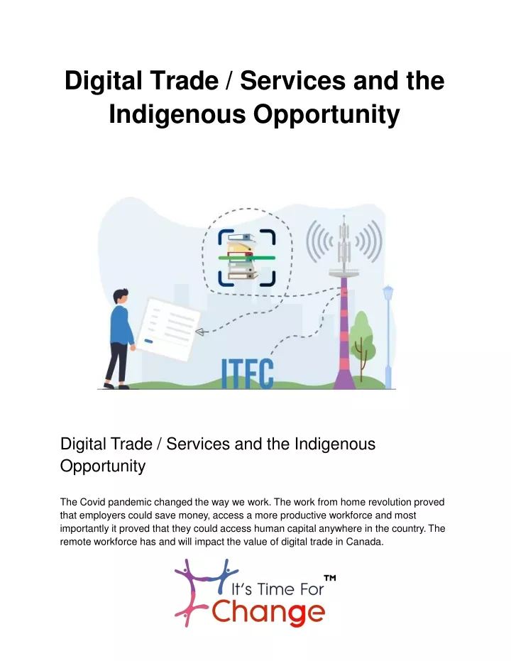 digital trade services and the indigenous opportunity
