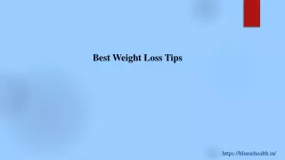 best weight loss tips