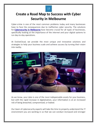 create a road map to success with cyber security
