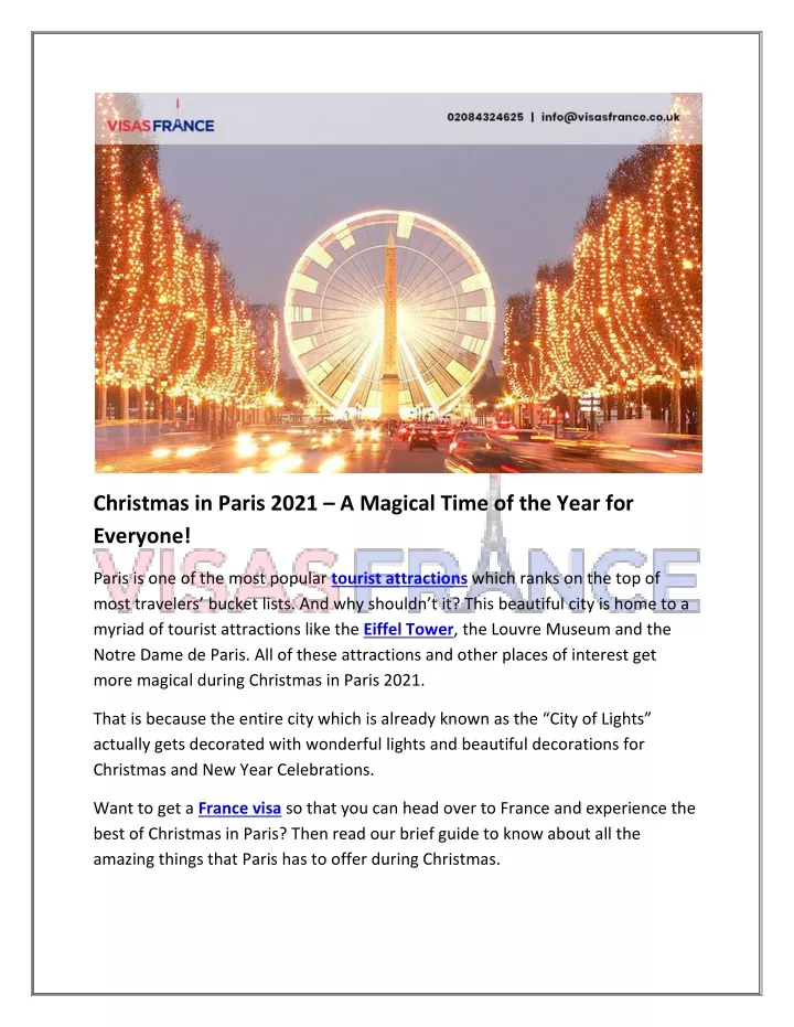 christmas in paris 2021 a magical time