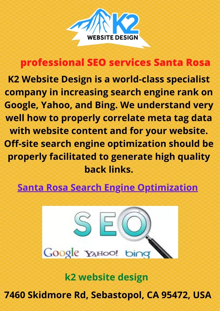 professional seo services santa rosa