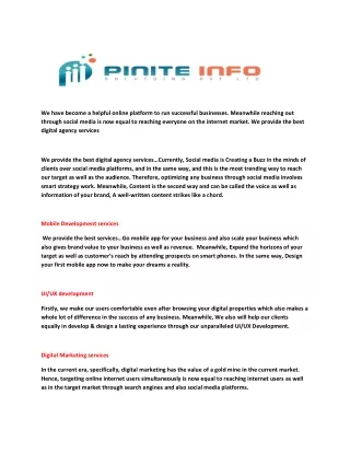 piniteinfo  home page pdf new