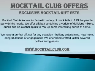 Exclusive Mocktail Gift Sets