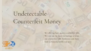 Undetectable Counterfeit Money