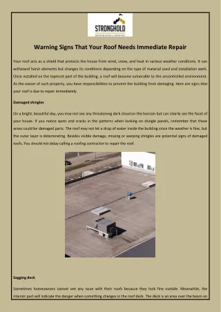 Warning Signs That Your Roof Needs Immediate Repair-converted