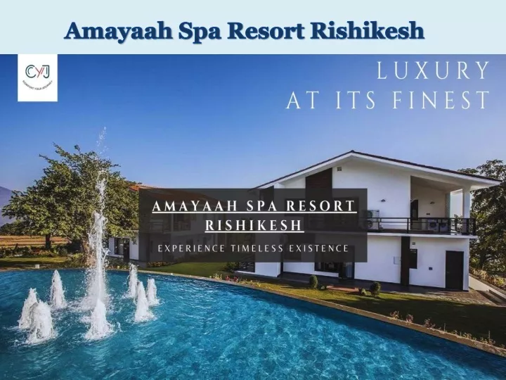 amayaah spa resort rishikesh