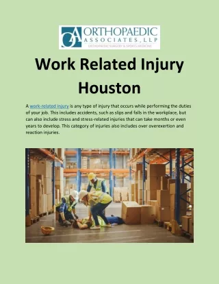 Work Related Injury Houston