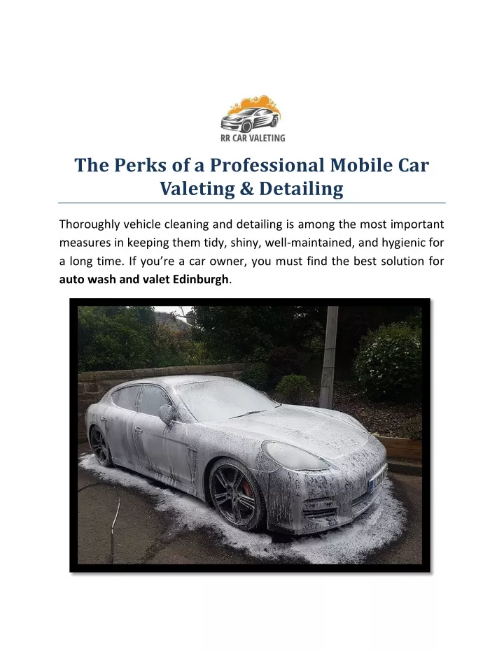 the perks of a professional mobile car valeting