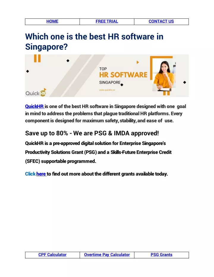 which one is the best hr software in singapore