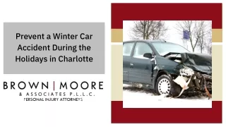 Prevent a Winter Car Accident During the Holidays in Charlotte