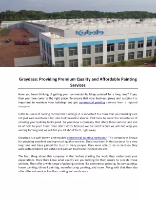 Graydaze: Providing Premium Quality and Affordable Painting Services