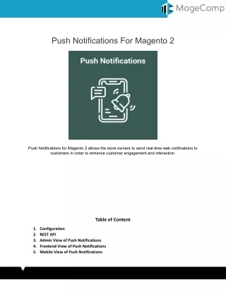 push notifications for magento 2