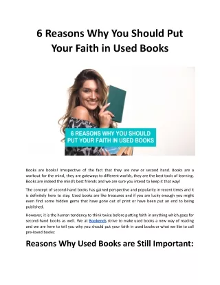 6 Reasons Why You Should Put Your Faith in Used Books - Bookends