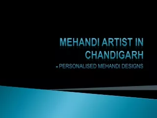 Personalised Mehandi designs