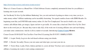 https www dope review com course creator review