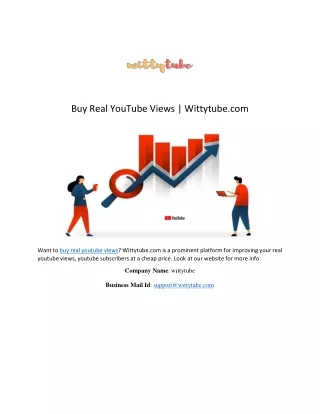 buy real youtube views wittytube com