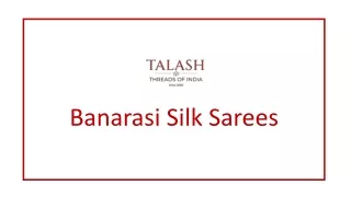 Go for banarasi silk sarees online shopping