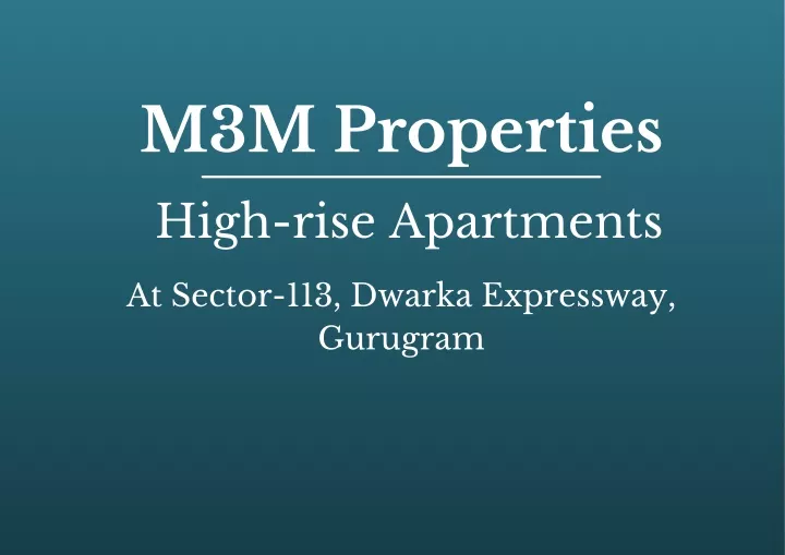 m3m properties