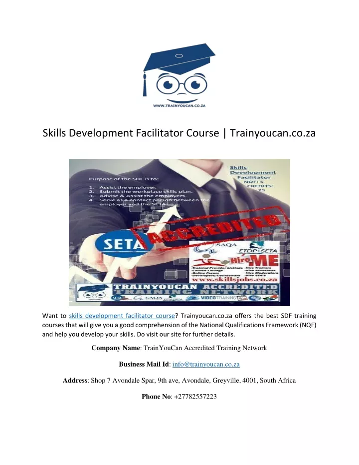 skills development facilitator course trainyoucan