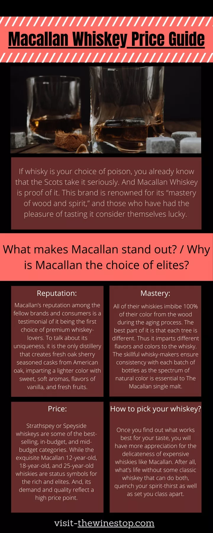 macallan whiskey price guide