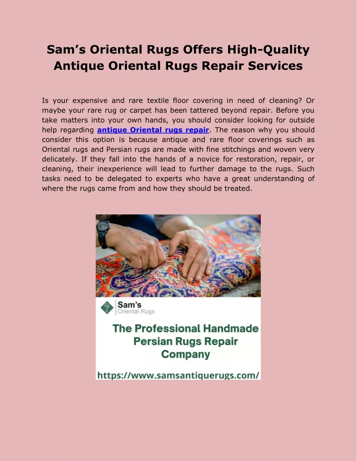 sam s oriental rugs offers high quality antique