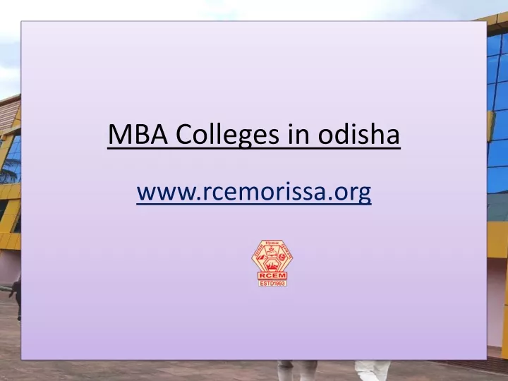 mba colleges in odisha