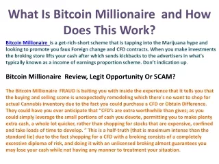 what is bitcoin millionaire and how does this work
