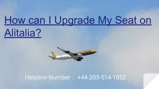 how can i upgrade my seat on alitalia