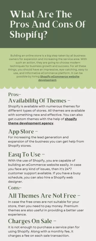 What Are The Pros And Cons Of Shopify