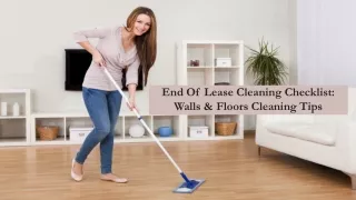 Walls & Floors Cleaning Tips