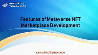 Metaverse NFT Marketplace Development