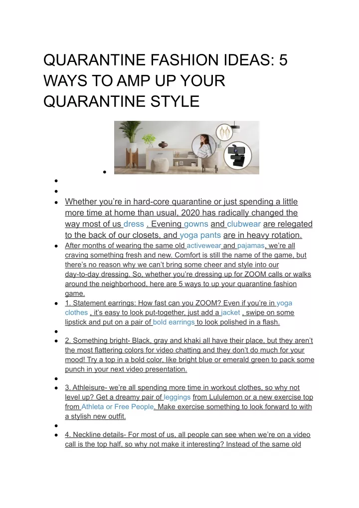 quarantine fashion ideas 5 ways to amp up your