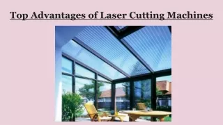 Top Advantages of Laser Cutting Machines