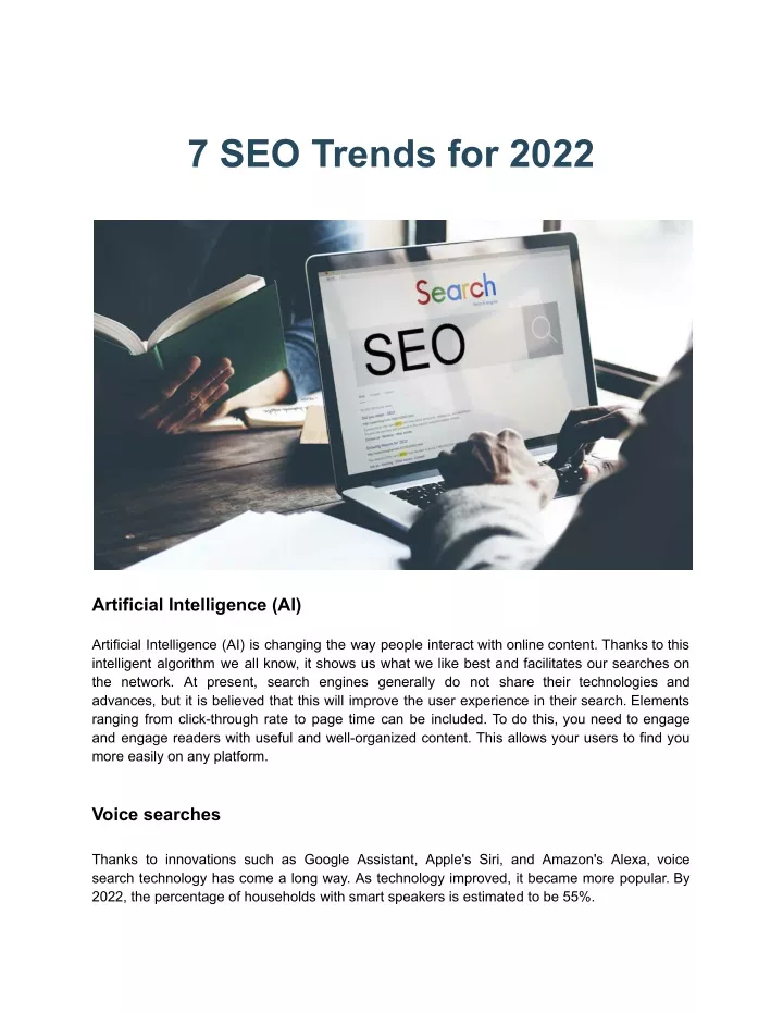 7 seo trends for 2022