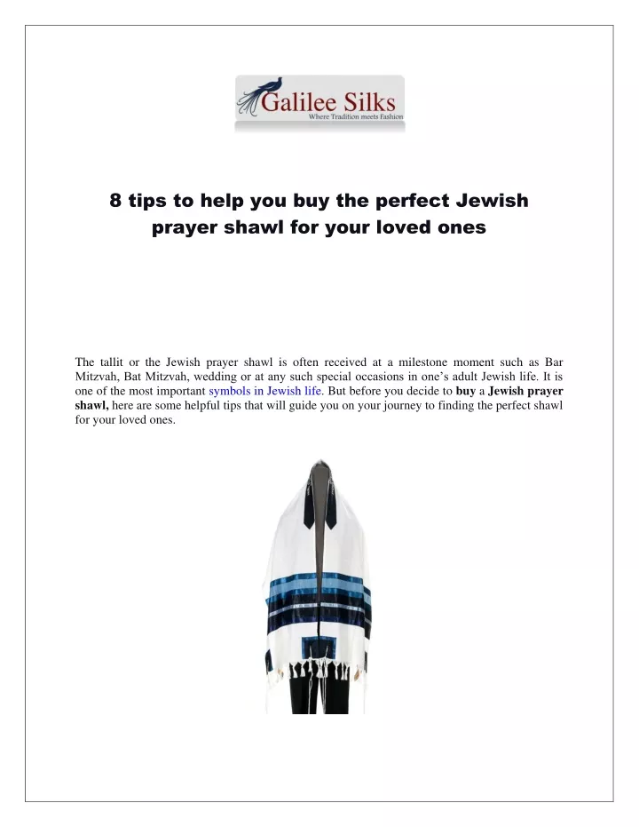 8 tips to help you buy the perfect jewish prayer