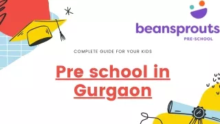 Pre school in Gurgaon