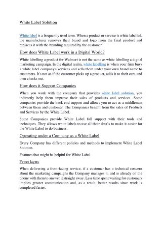 Forex White Label Solutions | FIDO MARKETS