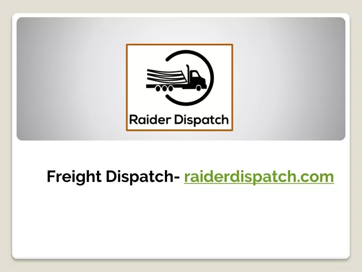 freight dispatch raiderdispatch com