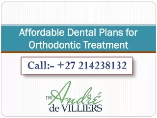 Affordable Dental Plans for Orthodontic Treatment