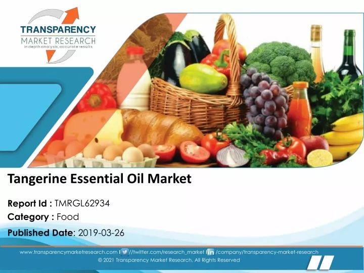 tangerine essential oil market