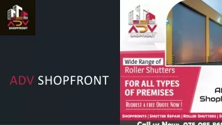 Types of Shopfronts